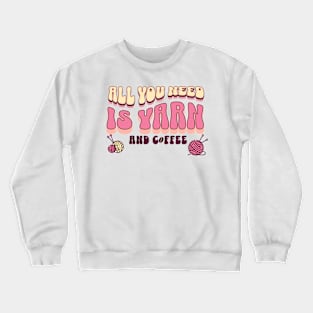 Yarn and Coffee Crewneck Sweatshirt